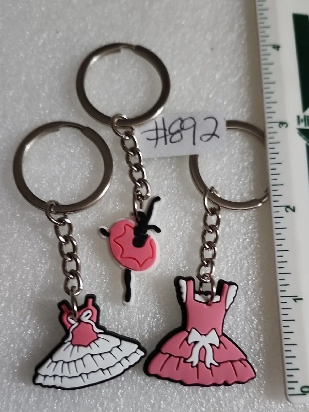 Pink Ballerina Dress & Tutu Keychain Set